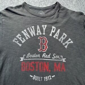 Boston Red Sox Shirt Mens Large Gray MLB Baseball Fenway Park Boston MA 47